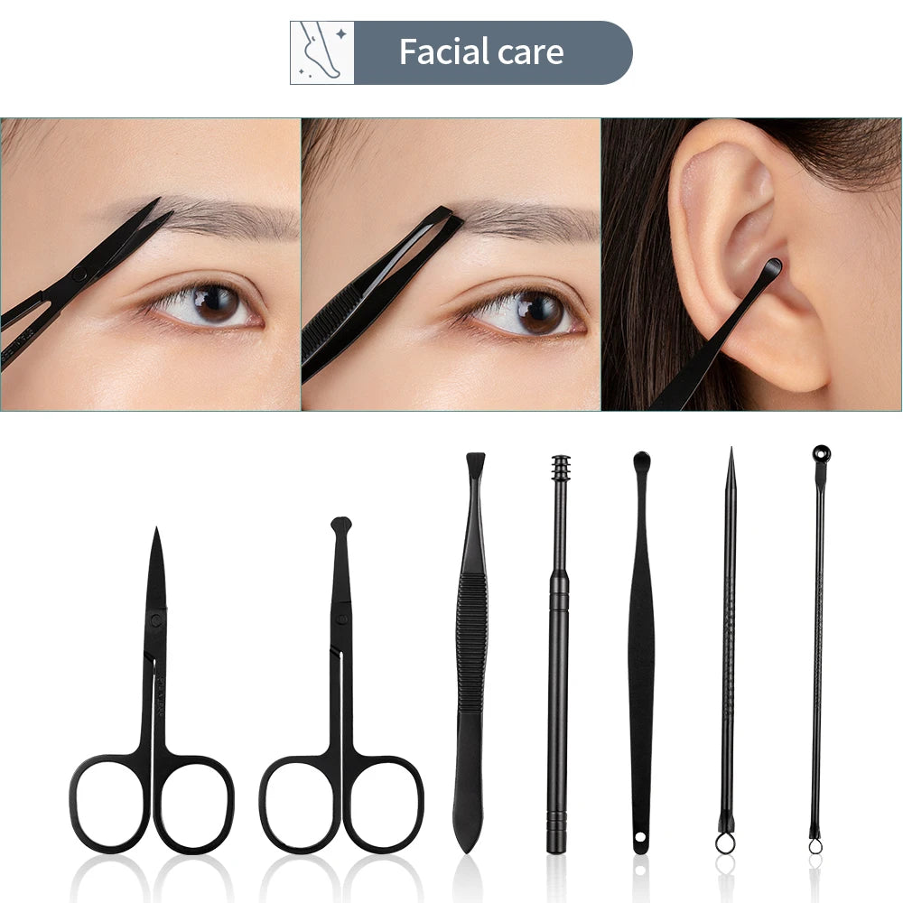 Black Nail Clipper Set